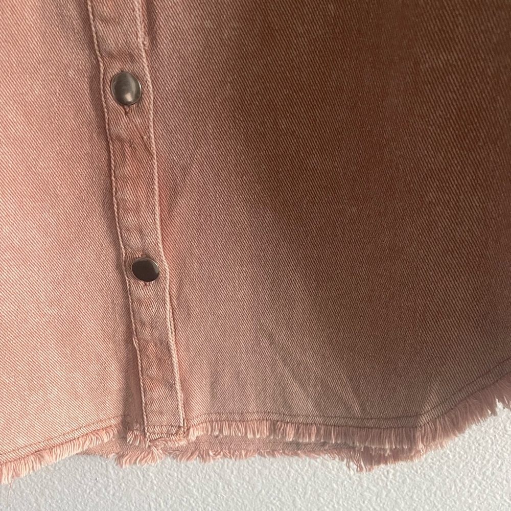 Women's Pink Jean Jacket - Picture 5 of 6